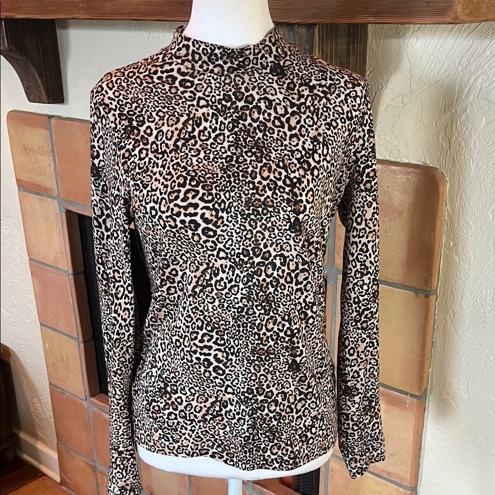 Whistles Leopard Print Essential Top, size 4